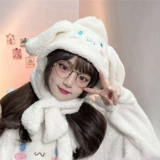 Зимний флисовый шарф для школьников, милая удерживающая тепло шапка, семейный стиль