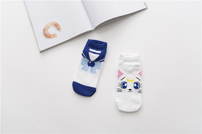 Harajuku sinh viên Nhật Bản Sailor Moon phim hoạt hình dễ thương vớ thuyền trăng nước ice moon thỏ cung vớ nữ