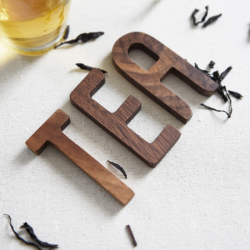 Nordic wind wood decorated English alphabet wooden wall decorated door decoration creative wood shooting props DIY