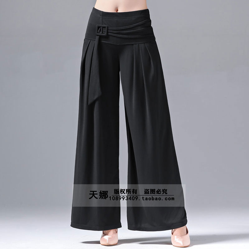 Pop style square dance Modern dance Latin dance Wide leg pants Wild pants Social dance new pants National standard dance practice pants