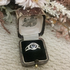Vintage medieval European return 925 silver cordierite ring No. 22