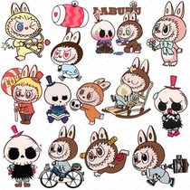 Bubble Mart labubu suitcase sticker Ins girls diary mobile phone ipad electric car labubu sticker