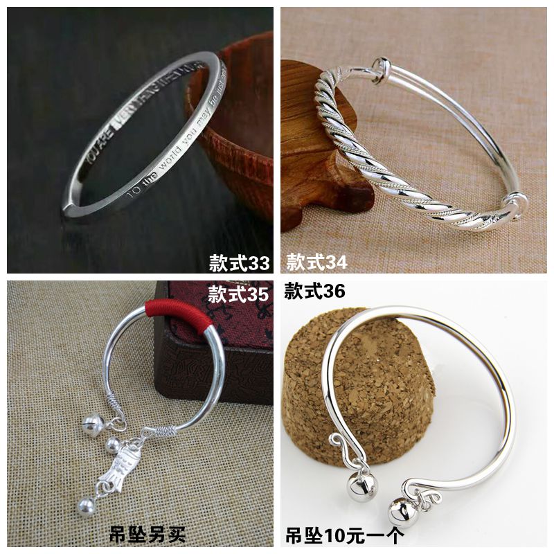 Trang sức bạc cũ chế biến và trao đổi cho vòng đeo tay bạc cũ thủ công tân trang bạc tùy chỉnh tái chế bạc sterling vòng tay nam