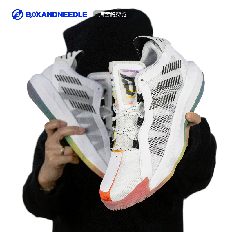 Перевод: руководство по движению иглы adidas dame 6 Лиллард 6-е поколение мужские низкие кеды со встроенной амортизацией для баскетбола FW9024