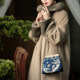 Qianjinqiu丨Spring, Autumn and Winter high-end simulated mink fur large lapel warm thickened long coat jacket for women