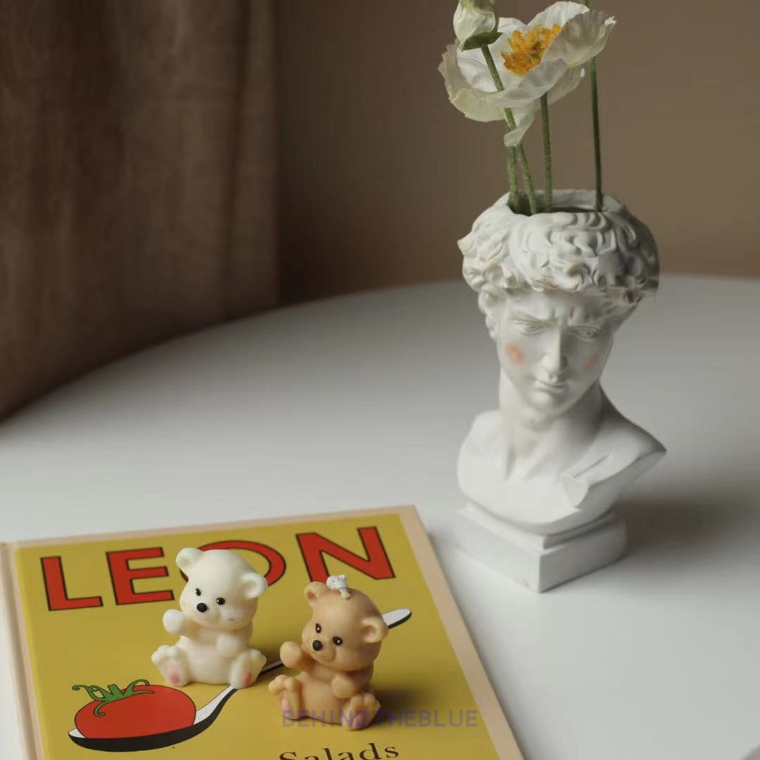 Small Bear Silicone Mold Fragrant candle Home Pendulum Cute One Fist Super Bear Handmade Diy material