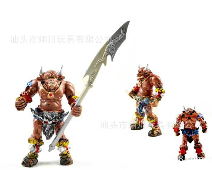 Puzzle lắp ráp một nửa orc mô hình tĩnh đồ chơi ma thuật quái vật vũ khí mô hình mô hình đồ chơi cao cấp
