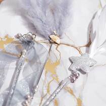 Five Flowers Meow Fairy Teasing Cat Sticks Three Sets Of Young Cat Toys Teasing Cat Gods Feather Bell Ringing of Paper Silk with Toy Toy Cat