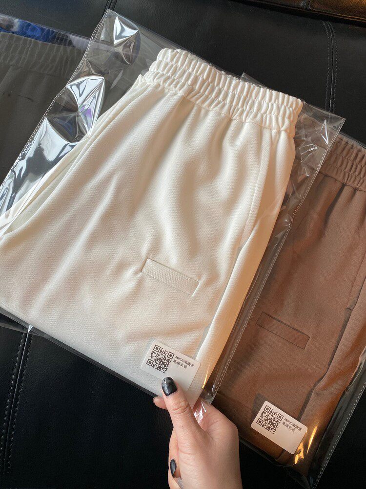 AMR U U Mouth Tablet God Pants Wear with Lean High End Face Material Comfort Breathable Grandma Pants Women Casual Pants Spring Summer