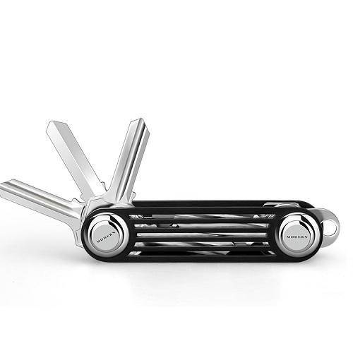 German MODERN Creative Key Pack Space Aluminum Key Buttons Men Key Holder Keyring Large Capacity