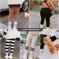 Quần bé gái và quần nhung dày mặc cho trẻ em mùa đông ấm áp 2018 Quần legging trẻ em mới - Quần cửa hàng quần áo trẻ em