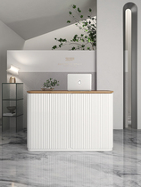 Crowdsmiths Workshop ZJF Clothing Shop Light Extravagant Silver Terrace Bar Counter White Baking Lacquered Small Size Front Table Top Table 1 4 m D4