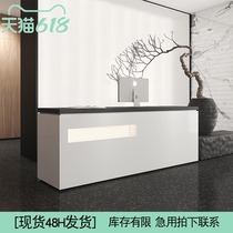 Crowdsmiths Workshop Company Front Office Sales Department Reception Desk Clothing Shop White Baking Paint Brief Collection Silver Counter Bar Desk Spot