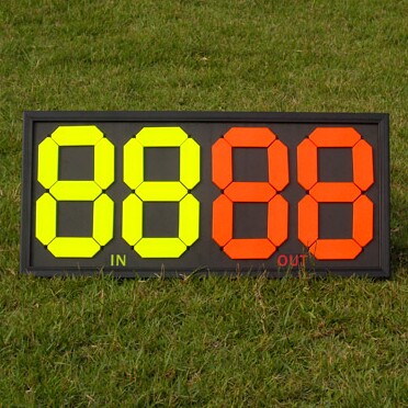 Soccer substitution card size Soccer match manual substitution card Referee-specific tool fluorescent substitution card