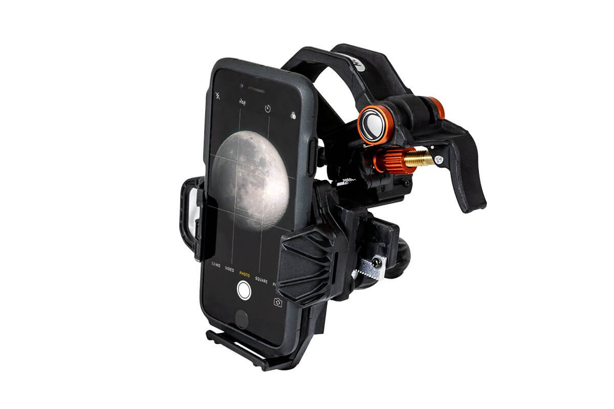 Imported three-dimensional fine-tuning astrophotography microscope photography bird watching photography dedicated mobile phone holder