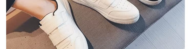 Giày nam mùa xuân thủy triều mới Giày thông thường hoang dã Giày trắng Giày sinh viên Velcro phiên bản Hàn Quốc thấp để giúp giày trắng nhỏ giày the thao nam