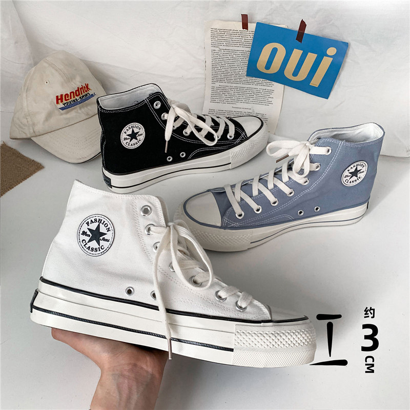 Male Shoes Wave Shoes High Cylinder Thick Bottom Sails Shoes Boys Summer Breathable Korean Version Couple 100 Hitchport Wind Board Shoes Men