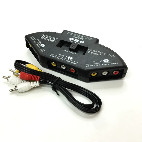 AV Audio и Video Converter Switch Switch Записано камера Game Machine EVD SET -TOP Box Connection TV Splitter