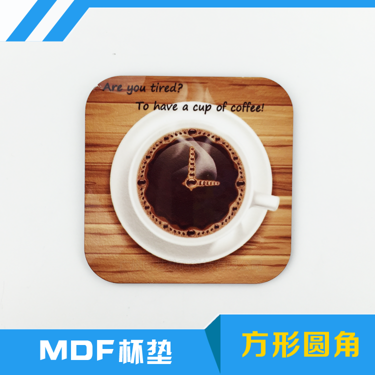 Heat Transfer Wooden Cup Coaster Heat Transfer Cup Coaster Personalized DIY Cup Coaster MDF Square Cup Coaster Wholesale 9 5 * 9 5cm