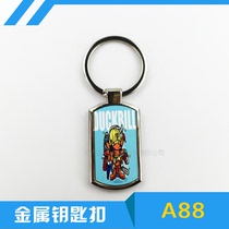 DIY keychain thermal transfer keychain blank keychain heat transfer consumables wholesale A88 rectangular