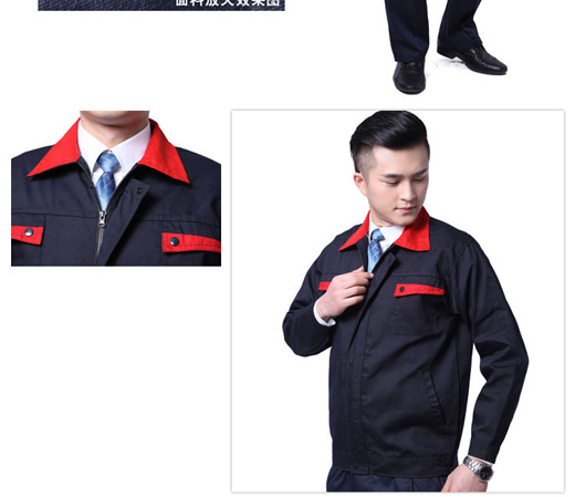 Mùa thu và mùa đông áo dài tay phù hợp với nam giới mùa thu và mùa đông công nhân sửa chữa ô tô công nhân làm sạch quần áo sửa chữa quần áo thêu miễn phí in kiểu đồ bộ
