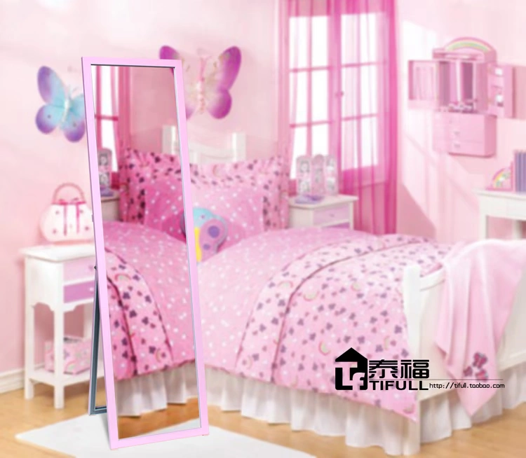Taifu đầy đủ chiều dài gương mặc quần áo kẹo màu gương phù hợp gương vuông trang điểm gương cửa hàng quần áo gương - Gương gương trang điểm