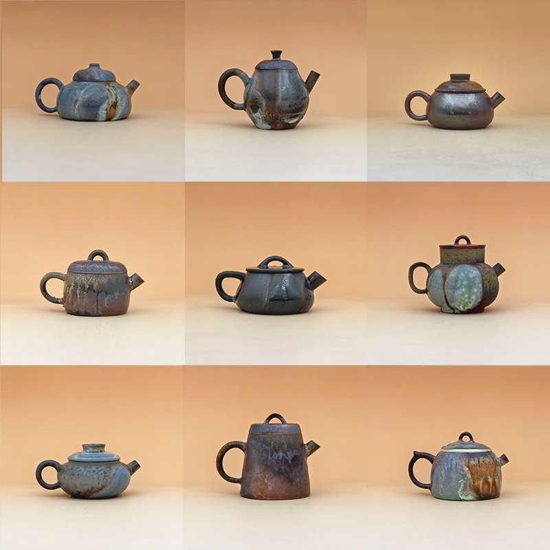 Firewood-Fired Pot, Bare-Fired Pot, Jingdezhen Firewood-Fired Ash-Glazed Coarse Pottery Kiln-Turned Teapot, Tea Ware, Ceramics Firewood-Fired Pot, Bare-Fired Pot, Jingdezhen Firewood-Fired Ash-Glazed Coarse Pottery Kiln-Turned Teapot, Tea Ware, Ceramics