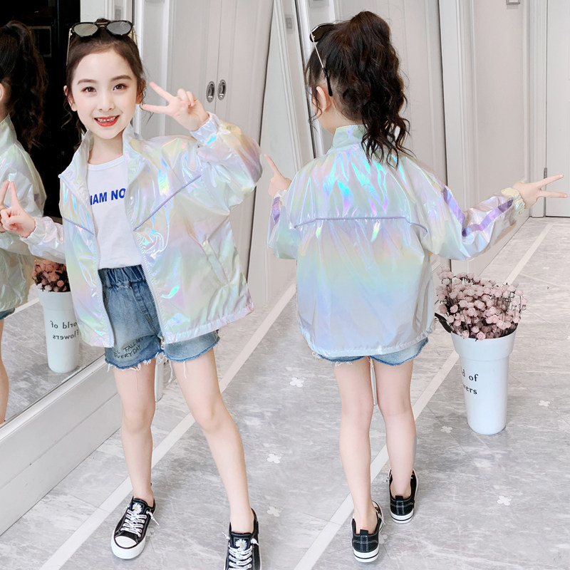 Girl Jacket Spring Autumn Clothes Clothing Han Edition Foreign Air Boy Clothing Trendy Spring Money Little Girl Net Red Children Jacket Blouses-Taobao