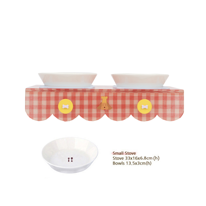 Fashion cute pet dog bowl small fresh series cute dog bowl tableware clean and easy to clean durable