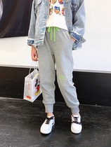 Children Spring Autumn Season Sports Pants 2020 New Girls Fashion Pants 100 Hitch Casual Loose Bunches Long Pants Tide