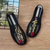 Летние дышащие сетчатые слипоны, дезодорированные туфли, с вышивкой, мягкая подошва