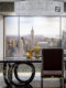 Italian Modern Restaurant Light Luxury High-End K9 Crystal Island Bar Chandelier Rectangular Design Stylish Full Spectrum