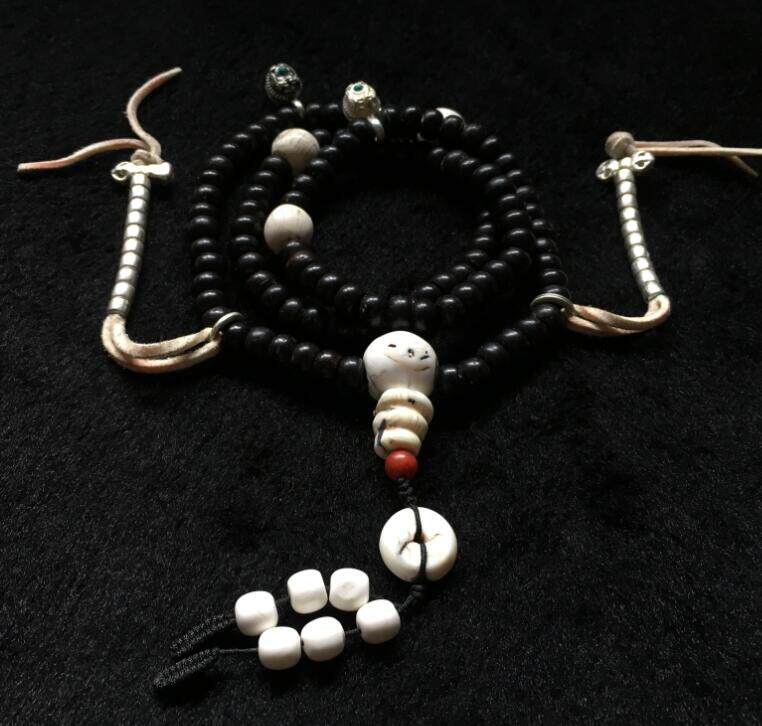 Tibetan old coconut shell Candidate Buddha Tibetan Buddha 108 Fidelity Old Method Screw Tee 9X6 Size