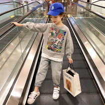 Boomer Girl Loose Clothing Port Wind Big Boy New Internet Red Ocean blouses Long sleeves Children Korean version of the undershirt