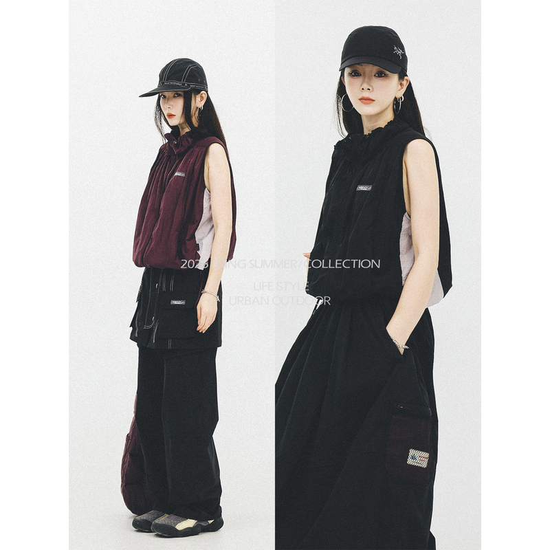 Ootweek | Metallic Nylon Sun Protection Series | Outdoor Quick-Drying Functional Waterproof Vest Vest Fsy2500