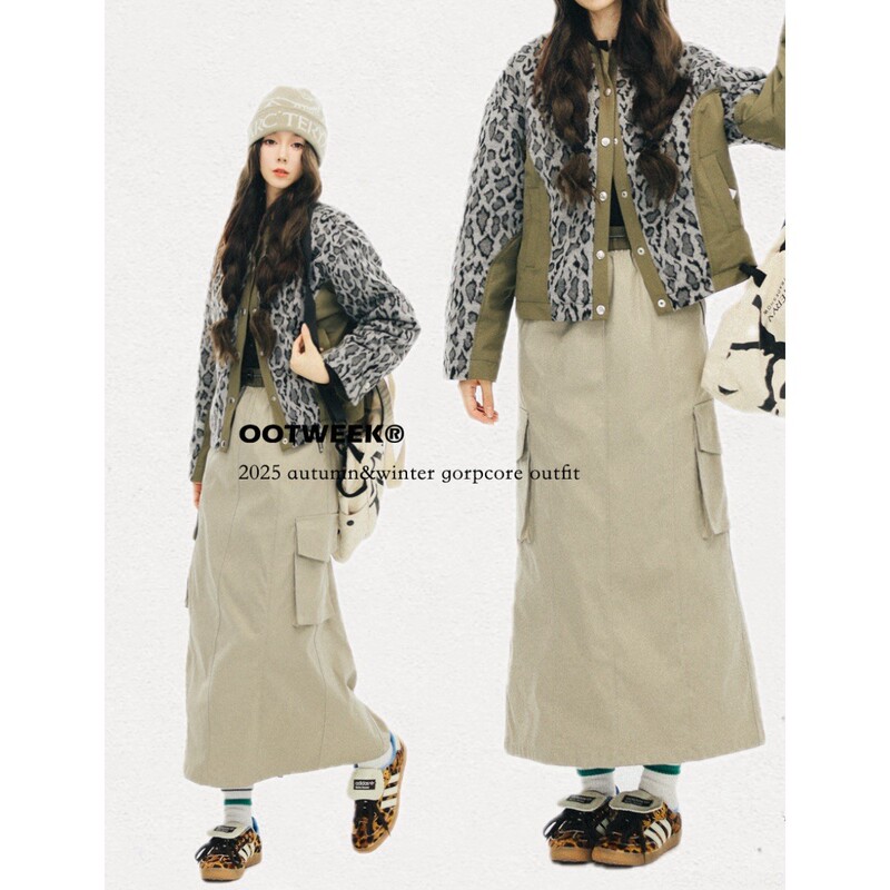 Ootweekq017 Outdoor Three-Proof Fabric Solotex ® Japanese Style Versatile Pocket Work Skirt Elastic Waist Skirt Ootweekq017 Outdoor Three-Proof Fabric Solotex ® Japanese Style Versatile Pocket Work Skirt Elastic Waist Skirt