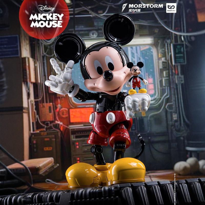 Disney Official Mechanical Mickey Mouse Classic Nostalgic Limited Edition Figurine Trendy Toy Decoration Fire Boy Anime Disney Official Mechanical Mickey Mouse Classic Nostalgic Limited Edition Figurine Trendy Toy Decoration Fire Boy Anime