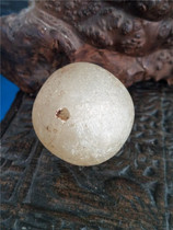 Big war Han firefly beads 38mm Open the door Old and not old white send bags Old ancient beads Old beads suitable for collection