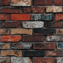 Chinese retro wallpaper simulation brick brick wallpaper thickened three-dimensional living room restaurant dining hotel background wall