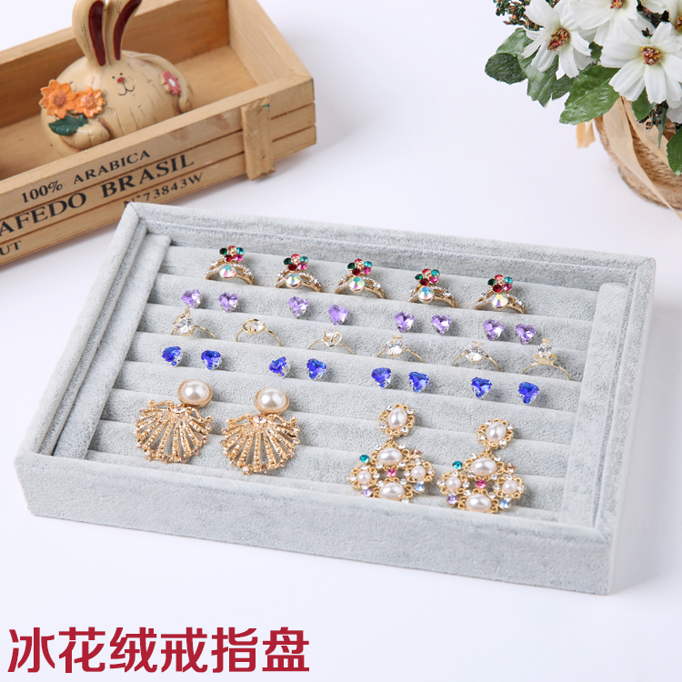 Đặc biệt cung cấp vòng nhỏ hộp lưu trữ nhung vòng đeo tay bông tai hộp trang sức đạo cụ hiển thị trang sức khung trang sức khay - Vòng đeo tay Cuff vòng ngọc bích