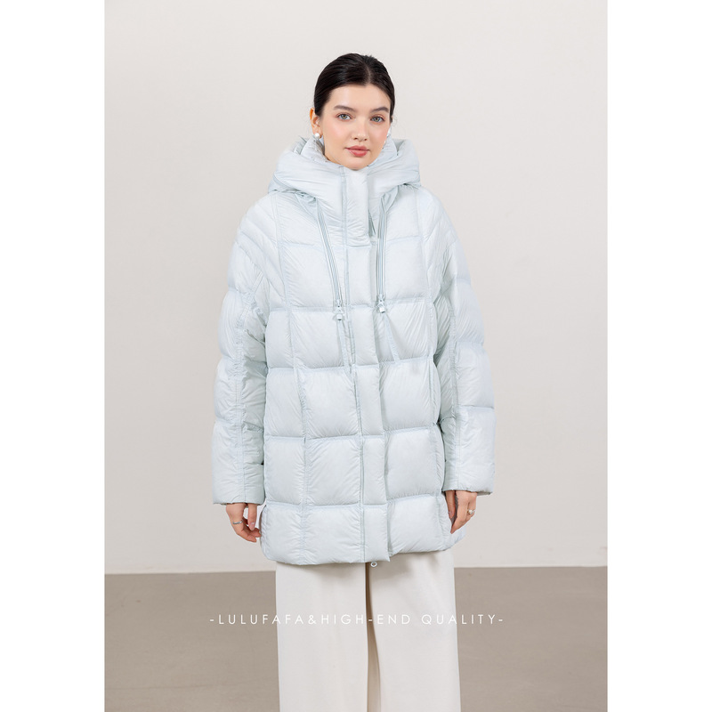 Lulufafa Light Blue Design High-Capacity Thickened down Jacket Lulufafa Light Blue Design High-Capacity Thickened down Jacket