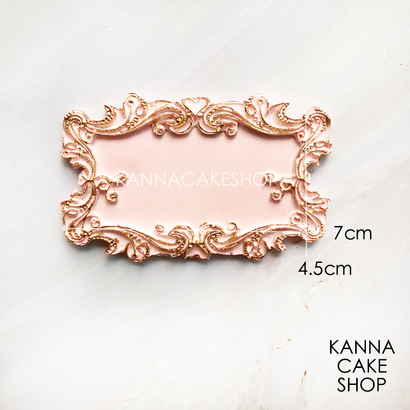 Khung ảnh Châu Âu Khung ảnh dập nổi Khung hoa Hoa fondant Khuôn sô cô la Silicone Khuôn silicone Silicone - Tự làm khuôn nướng khuôn bánh flan