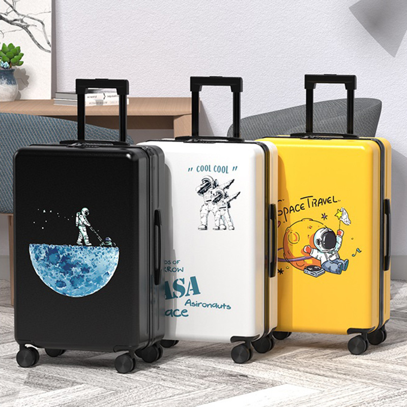 Men's and Women's Large, Simple Luggage Suitcase for Travel, Suitable for Airplanes, Stylish and High-Quality, Suitable for Students Living on Campus, Niche Trolley Case