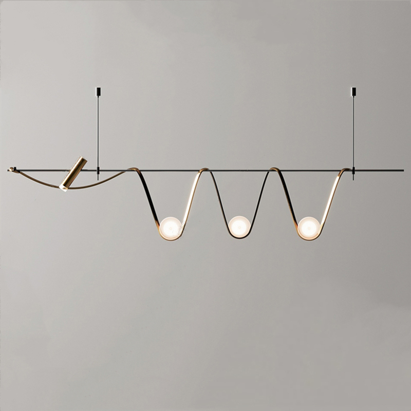 Living room restaurant chandelier modern minimal 2021 new Italian creative personality dining table lamps