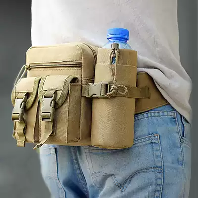 Outdoor mountaineering tactical sports fanny pack Military fan multi-function men and women waterproof kettle bag Camouflage special forces tactical bag