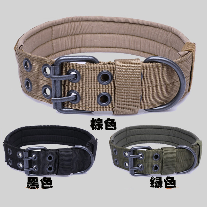 Medium Sized Pet Dog Neckline Golden Maud Shepherd Dog Labrador Collar Neck Ring Training Dog Rope Tactical Dog Chain