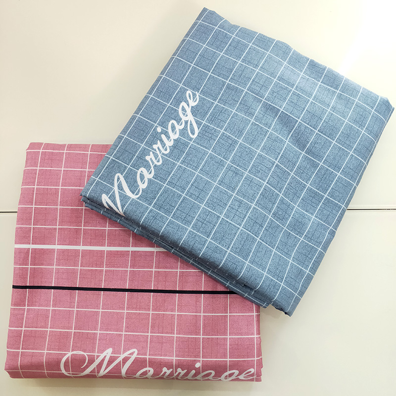 Bed Student Dormitory Cartoon By Hood Single Piece 200X230 All pure cotton Four-piece style 1 5 minimalist 1 8m meters