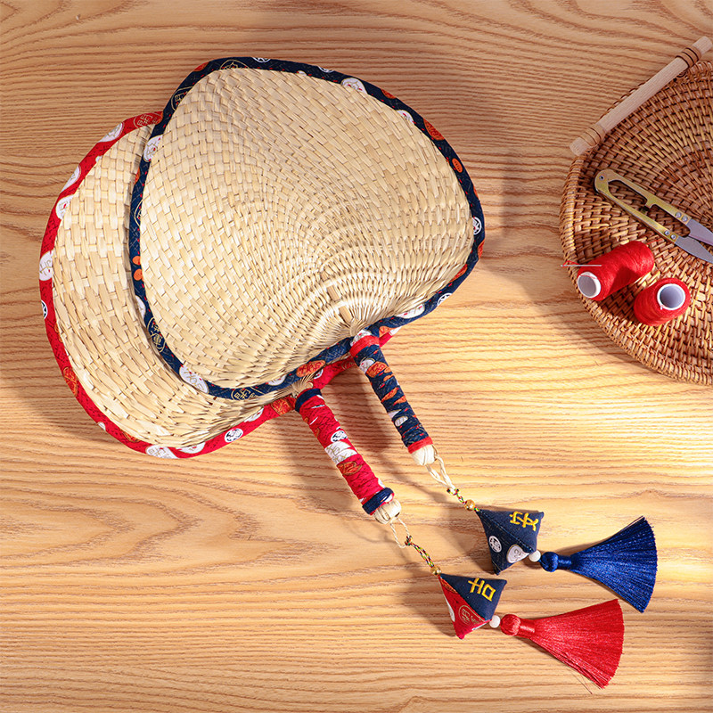 Pu fan old-fashioned handmade fan summer big pu fan summer children's banana fan portable hand fan wind grass weaving pupa