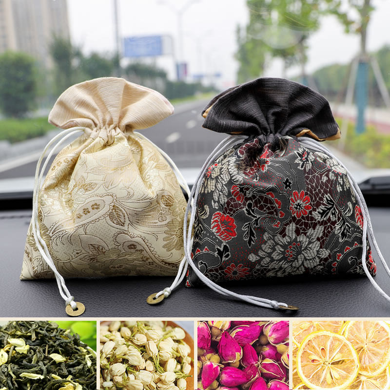 Car sachet car sachet car scented long-lasting natural dried flowers in the car special wardrobe aroma deodorant sachet