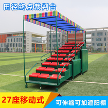 Track and field equipment 27 telescopic mobile terminal referee platform runway referee Time Stand
